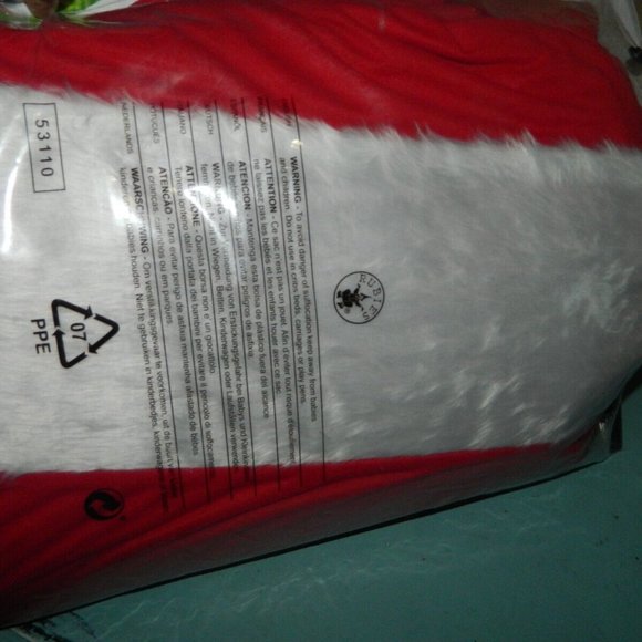 Rubies Christmas 701494 Flannel 6 pc Santa Suit Size XXL - Picture 7 of 7